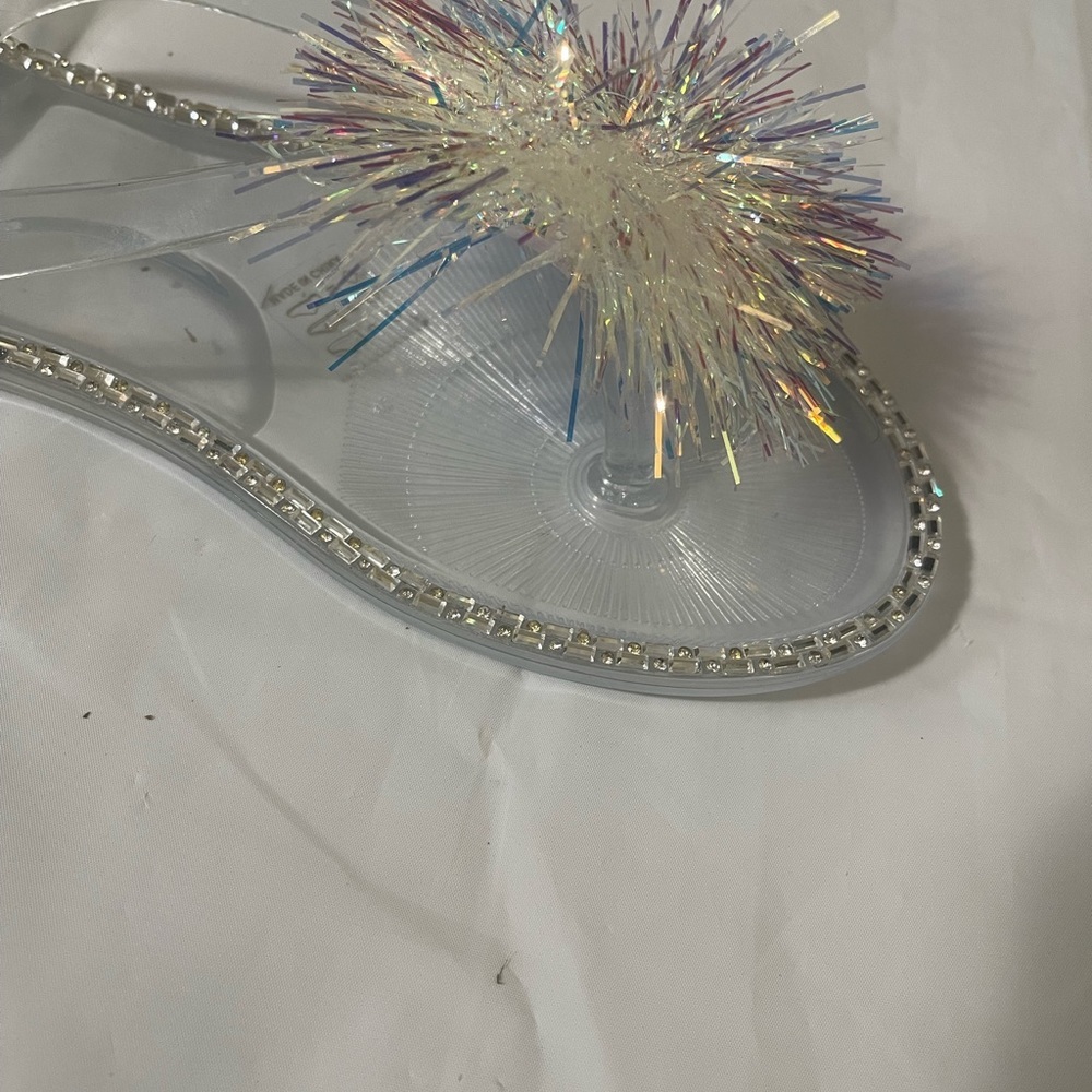 Luffymomo women’s flip flop sandals transparent size 9 - Picture 4 of 8